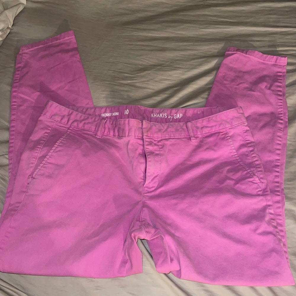 Skinny mini khakis